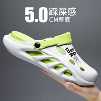 [2035 Lần Mua Lại] Giày Lỗ Ngoài Trời Hợp Thời Trang Việt Nam Bước Lên Cát Cát Dép Nam Thường Ngày Baotou Hai Tay Bên Ngoài Mặc Lái Xe Thể Thao