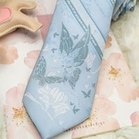 2051 Người Bộ Sưu Tập Bướm Hoa Tình Yêu Nguyên Bản JKDK Tay Vàng Bạc Dây Buộc Cặp Đôi Phong Cách cp Áo Sơ Mi Đồng Nhất Phù Hợp Với Jacquard Vật Thể Nhỏ Đại Học 3.15