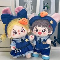 20cm Cotton Búp Bê Quần Áo Thỏ Cảnh Sát Sĩ Quan Phù Hợp Với Cô Gái Dễ Thương Quần Áo Bé Sang Trọng Đồ Chơi Búp Bê Trang Phục