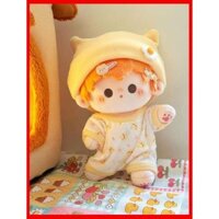 20cm Cotton Búp Bê Sleepy Mengmeng Series Gà Liên Tục 20cm Quần Áo Leo Núi Không Thuộc Tính Quần Áo Búp Bê Cotton