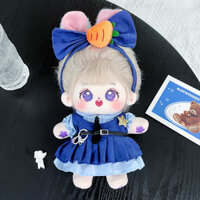 20cm Cotton Quần Áo Búp Bê Thỏ Xanh Cảnh Sát Sĩ Quan Đầm Bé Gái Búp Bê Đồ Chơi Quần Áo