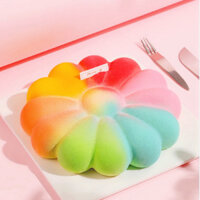 20cm Hướng Dương Mousse Khuôn Bánh Silicon Bánh Ngọt Pháp Kem Sô Cô La Hoa Cúc Hoa Móng Ngựa Khuôn Bánh