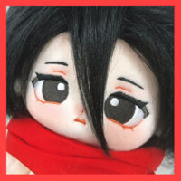 20cm Tấn Công Titan Mikasa Ackerman Búp Bê Cotton Nhồi Bông Anime Dễ Thương Sang Trọng Quà Tặng Trang Phục Trang Phục Cosplay AnimeDress Up Plushie Quà Tặng Cho Bạn Gái Và Trẻ Em