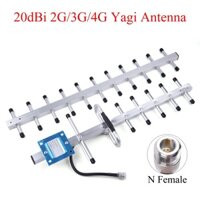 20dbi 2G / 3G / 4G Yagi Ăng-ten 824-2700 MHz N Ăng-ten ngoài trời cho GSM UMTS LTE Bộ lặp tăng cường tín hiệu di động