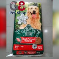 20kg ( 50 gói 400g) Classic Pet Adult - Thức ăn vị bò cho chó trưởng thành