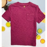 [20kg-54kg] Áo Thun Bé Trai Size Đại Gä/p Cam Đỏ Cổ Henley