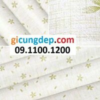 20m (10m2) Giấy dán tường hoa xanh 5 cánh