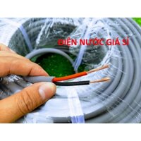 20m Dây Điện Đôi 2 Lõi 2x1.5 Tròn Xám 2 Vỏ Bọc Fadaco.