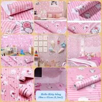 20m decan dán tường kity sọc hồng khổ 45cm