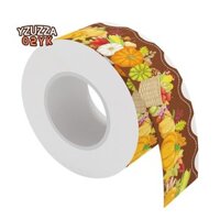20m Lễ Tạ Ơn Vỏ sò Miếng Dán Bản Tin Bảng Biên Giới Nút Chai Trang Trí Lớp Học Tủ Khóa Phòng Văn Phòng Chiều Rộng 7CM Cam