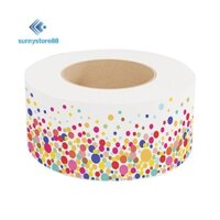 20m Vỏ sò Đáng Yêu Miếng Dán Nhiều Màu Sắc Chấm Họa Tiết Dán Viền Miếng Dán Lớp Học Bảng Biên Giới Bản Tin Cạnh Trang Trí Dễ Dàng Sử Dụng