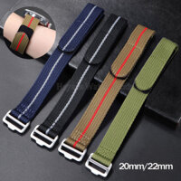 20mm 22mm Nylon Dây Đeo Đồng Hồ Cho Seiko Quân Đội Thể Thao Dây Đeo Tay Cho Omega Cho Tudor Đa Năng Vòng Tay Nam Nữ Vải Đồng Hồ Dây Đeo