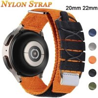 20mm 22mm Vải nylon đàn hồi dây đeo thể thao dây đeo dệt phù hợp cho Samsung Galaxy Watch 3 4 5 Pro 46mm Gear S3 Frontier Amazfit gtr4 Huawei Watch 3