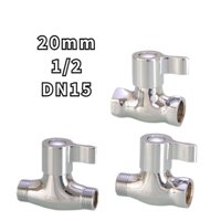 20mm Dây ngoài bên trong Van thẳng 4 điểm Van góc bằng đồng thau Van lộ Van ống nước DN15 Dây bên trong đôi Công tắc dây ngoài đôi [YMH-QB4]