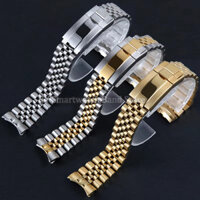 20mm Thép Không Gỉ Dây Đeo Đồng Hồ Cho Rolex Cho Daytona Cho Nước Ma Nam Nữ Thể Thao Lặn Dây Đeo Cổ Tay Bạc Vàng Vòng Tay Phụ Kiện