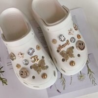 20pcs crocs sticker Phụ Kiện Khóa Giày Trang Trí Hình Bướmshoes sticker Accessories Stickers Sandals Shoe Decoration