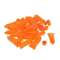 20x 10ml Chai Nhựa Rỗng Chai Cho Kem Dưỡng Da Toàn Thân Dầu Gội Lip Gloss - Orange