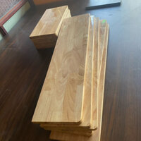 [20x200cm] Tấm ván gỗ ghép cao su tự nhiên dày 18li thích hợp làm bàn hees tủ kệ