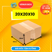 [20x20x10] Combo 50 Hộp Carton, Thùng Giấy Cod Gói Hàng, Hộp bìa Carton Đóng Hàng, Sản Phẩm Giá Rẻ - Hộp Carton Venus Bo