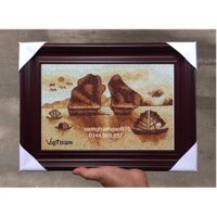[20x30] Bộ nguyên liệu tranh gạo Vịnh Hạ Long