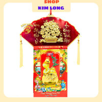 20x30cm Bộ lịch ẤT TỴ 2025 LỊCH TREO TƯỜNG bìa quạt hình PHÚC LỘC THỌ PHẬT DI LẠC TÀI LỘC TÚI VÀNG MAI VÀNG lốc đại SẴN