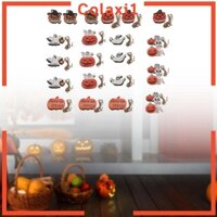 21 cái halloween mặt dây halloween đồ trang trí bí ngô thủ công cho đảng ủng hộ