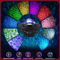 21 Chế Độ Lãng Mạn Đầy Sao Máy Chiếu Ánh Sáng USB Bluetooth Máy Nghe Nhạc Có Đèn Ngủ LED Galaxy Sky Chiếu Đèn Feiy