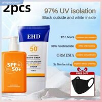 2/1 Miếng Kem chống nắng EHD 60g Chống tia UV Làm mới và Không dính Tạo màng nhanh Chống lão hóa Kem chống nắng ngoài trời uni