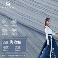 210T Vải Rayon Sóng Crepe Áo Sơ Mi Nữ Vải Mặc Thường Ngày Polyester Dệt Đơn Vải Hỗn Hợp Co Giãn