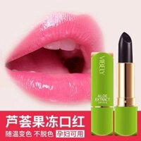 [2124 Lời khen ngợi của mọi người] Son môi thay đổi nhiệt độ VIBEYLY Jelly Không dễ dính Cốc không dễ phai Màu dưỡng ẩm lâu trôi Làm trắng da Son dưỡng môi