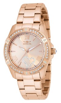 21417 Ladies Angel Rose Gold Plated Bracelet Watch