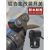 [2161 Yêu Thích] Công tắc đèn pha LED sửa đổi xe máy bằng hợp kim nhôm, đèn chiếu sáng, xe điện, nút ngồi kép chống nước bên ngoài