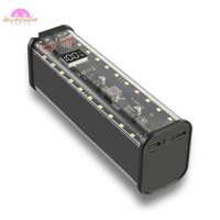 21700 DIY Power Bank Case Hỗ trợ 4x21700 Pin PD20W Powerbank Case Màn hình LED Vỏ lưu trữ pin trong suốt