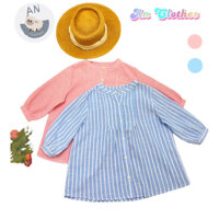 *21kg-40kg* Áo sơ mi bé gái phong cách Hàn Quốc vải Linen mềm mại mát nhà An Clothes