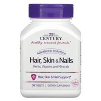 21st Century Advanced Formula Hair Skin & Nails 50 Tablets