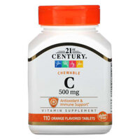 21st Century Chewable C Orange Flavor 500 mg 110 Tablets
