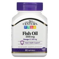 21st Century Fish Oil 1000 mg 60 Softgels