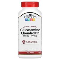 21st Century Glucosamine Chondroitin Double Strength 180 Tablets