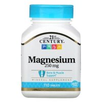 21st Century Magnesium 250 mg 110 Tablets