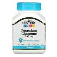 21st Century Potassium Gluconate 595 mg 110 Tablets