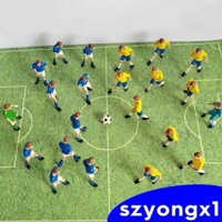 22 Chiếc Thu Nhỏ Cầu Thủ Bóng Đá Đồ Chơi Nhân Vật Cho Xe Lửa Bố Trí Cảnh Thu Nhỏ