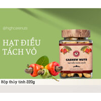 220GRAM HẠT ĐIỀU TÁCH VỎ