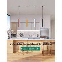 [220V] Đèn LED dạng thanh gắn trên bề mặt, đèn treo dài GU10, đèn chiếu sáng nhà hàng, salon tóc, đèn treo hình trụ cho quầy lễ tân