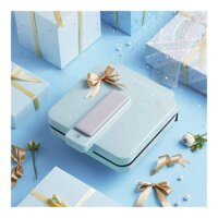 220V Non-stick Household Electric Pancake Crepe Maker Machine Multifunction Baking Frying Pan Breakfast Maker (Color : Blue, Size : AU PLUG)