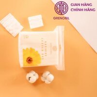 [222 Miếng] Bông Tẩy Trang vuông vàng Grenobil