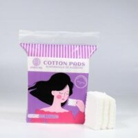 [222 Miếng] Bông Tẩy Trang vuông tím Grenobil