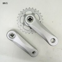 [2222 Phụ kiện xe đạp leo núi] Dây xích xe đạp trẻ em 24 răng 25 răng 102mm28 Răng 114 Hợp kim nhôm Quay xích xe điện Bánh xe lỗ vuông TMUE