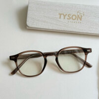 2236 Gọng kính cận nhựa cao cấp tròn bầu TYSON tặng hộp khăn