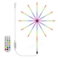 224 LED USB Giáng sinh Pháo hoa RGB Âm nhạc Bầu không khí Ánh sáng Meteor