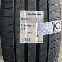 225/45R18 Michelin Primacy 3 ZP Runflat 95Y vỏ lốp Xe: BMW 330i 2017, Hyundai Genesis coupe 2.0AT, Kia Optima 2.0, Mercedes C250 2.0